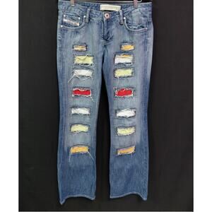 Diesel Industry R55 Diesel Made in Italy Distressed Jeans Blue Denim Men Size 33